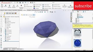 How to make diamond in Solidworks