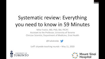 An Introduction to Systematic Review and Meta-analysis: Everything you need to know in 59 minutes