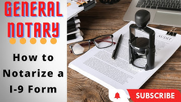 How to notarize a I9 form. Easy and for beginners.