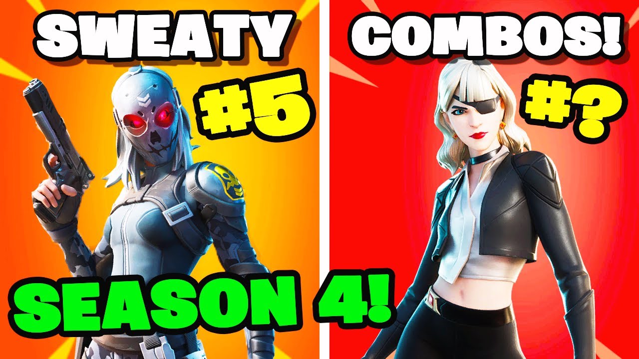 Top 10 Sweatiest Skin Combos In Chapter 2 Season 4 Fortnite Tryhard Combos Youtube