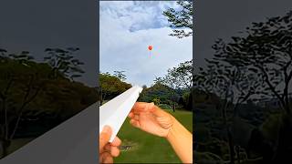 review paper airplane launcher rubber band #origami #diy #airplane #paper