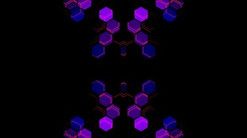 Future Hexagon Glitch - Dark Background & Overlay Effect | Free Download