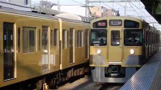 西武2000系2083F+2401F 2669レ 急行本川越行き 上井草通過