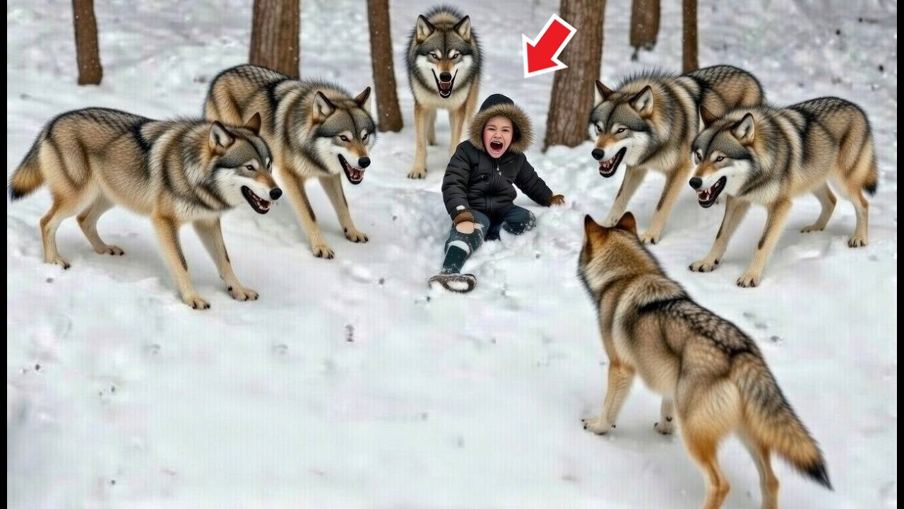 Волки Окружила Заблудившегося Мальчика… Но Тут Появился ОН и Все Изменилось!