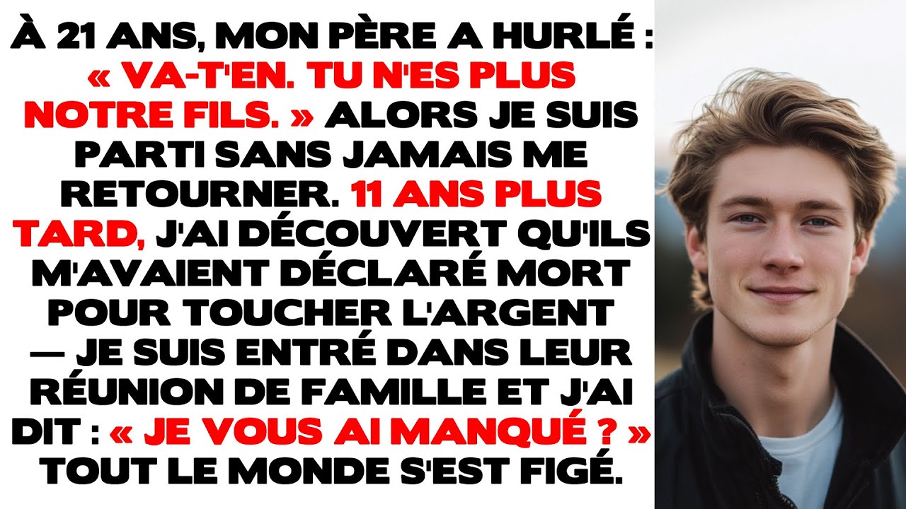 Mon père a crié : « Dehors. Tu n'es plus notre fils. » Alors je suis parti sans jamais me retourner.