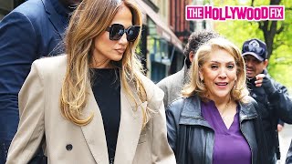 Jennifer Lopez Takes Her Mother Guadalupe Rodriguez Out To Lunch At Sadelle's In New York, NY