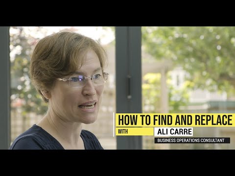 How to Find & Replace Text in Microsoft Word - Ali Carre Consulting