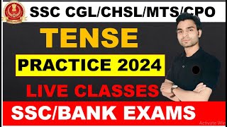 TENSE PRACTICE SSC/BANKS 2024| DAILY LIVE CLASSES | SSC CGL 2024 | ENGLISH CLASSES | ARUSH YADAV SIR