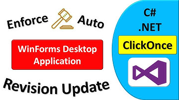 Set Minimum Required Version of WinForms Desktop Application via ClickOnce C# .NET on Publish
