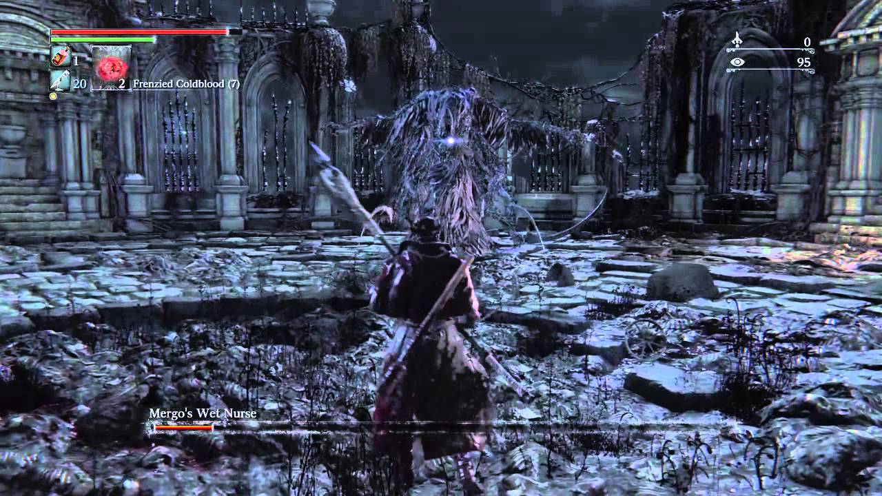Bloodborne 24 blood vials used against Mergos wet nurse YouTube