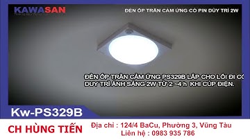 CH HÙNG TIẾN - ĐÈN ỐP TRẦN CẢM ỨNG CÓ TÍCH ĐIỆN PS329B
