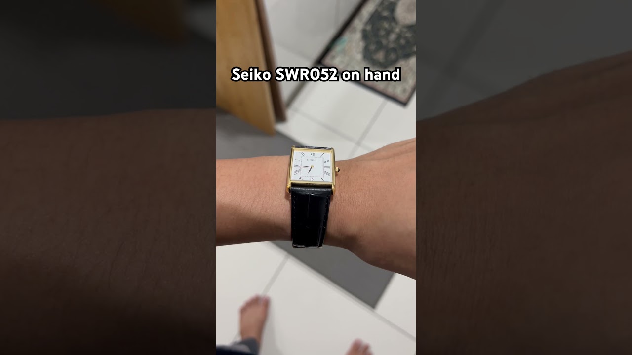 Seiko SWR052 on hand. Cartier tank alternative