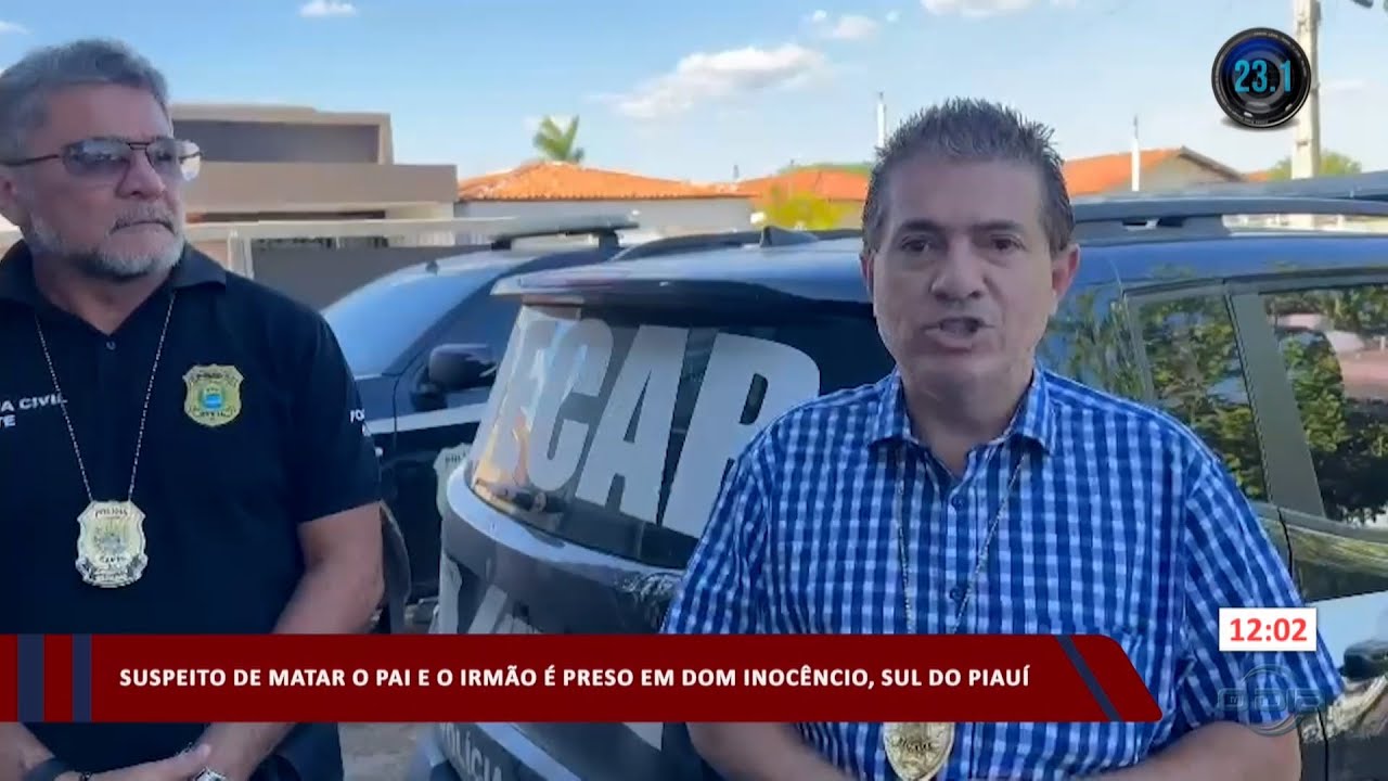 Suspeito de matar o pai e o irmão é preso em Dom Inocêncio 12 10 2023