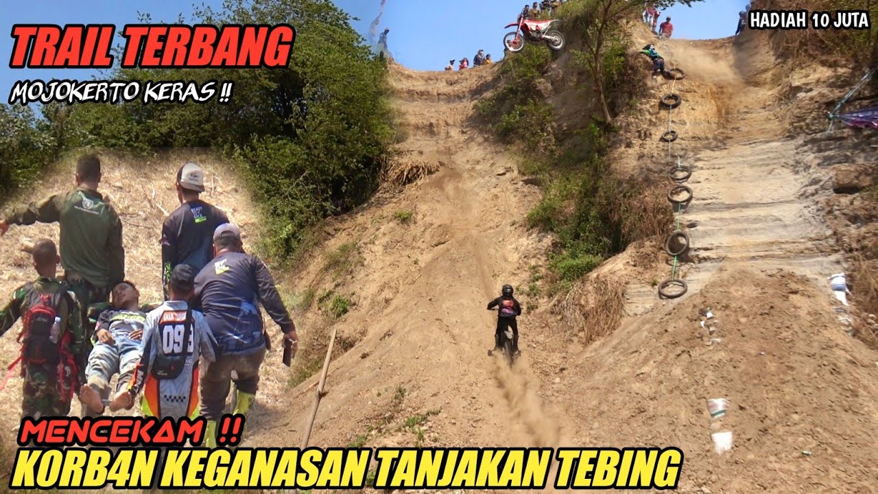 MOJOKERTO KERAS‼️KORB4N TANJAKAN TRAIL TERBANG || TJTR Ponpes Darut Taqwa Dlangu Mojokerto