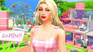 I made my sims live in Barbie land! // Sims 4 renting in Barbie land