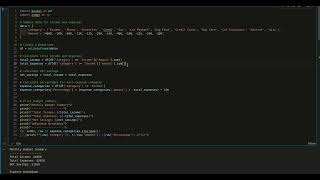 Personal Finance Budget using Python