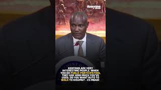 Kenyans are very interesting people. Do you want Ruto to walk to Kisumu? - CS Mbadi