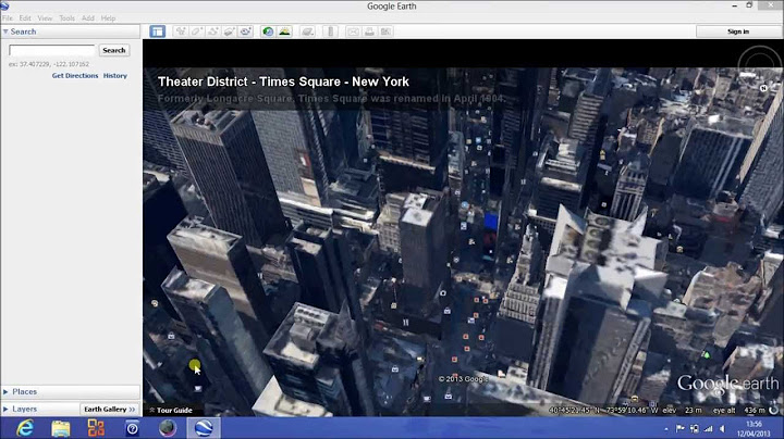 Google Earth Preview NYC Windows 8