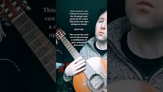 tuning the open strings of the guitar to the notes of the Hirajōshi scale #musictheory #tuning