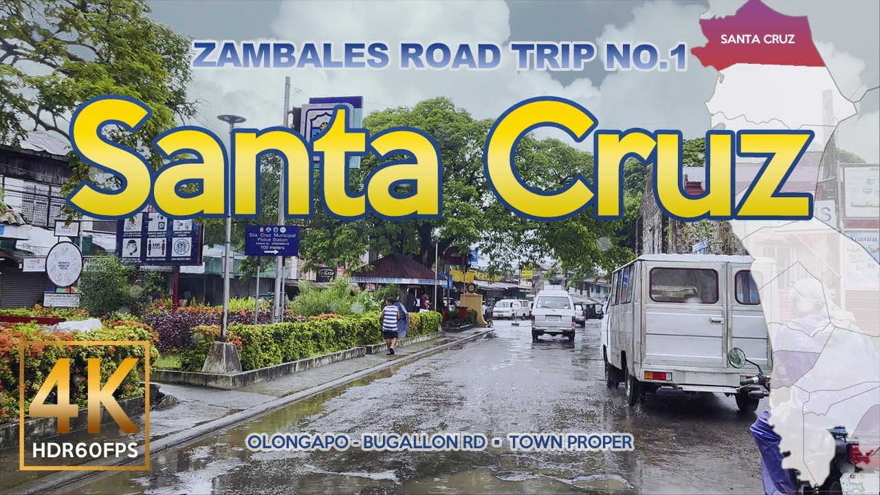 Driving Through the Rain in Santa Cruz Zambales: Relaxing Ambient Sounds | 4K