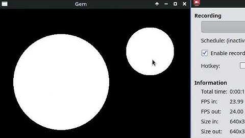 Pd GEM - how to make interactive graphics -  Move objects with the mouse.