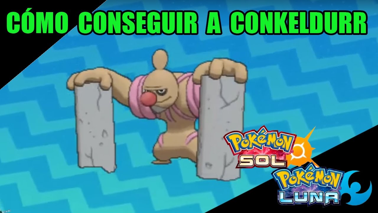 Tutorial cómo conseguir a CONKELDURR (escáner insular) - Guía pokémon Sol y Luna