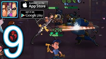 Disney Heroes Battle Mode Android iOS Walkthrough - Part 9 - Ch4 Buried Line