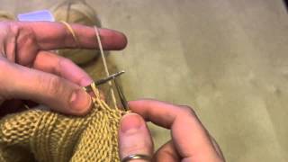 Working wrapped purls--how to hide the evidence!