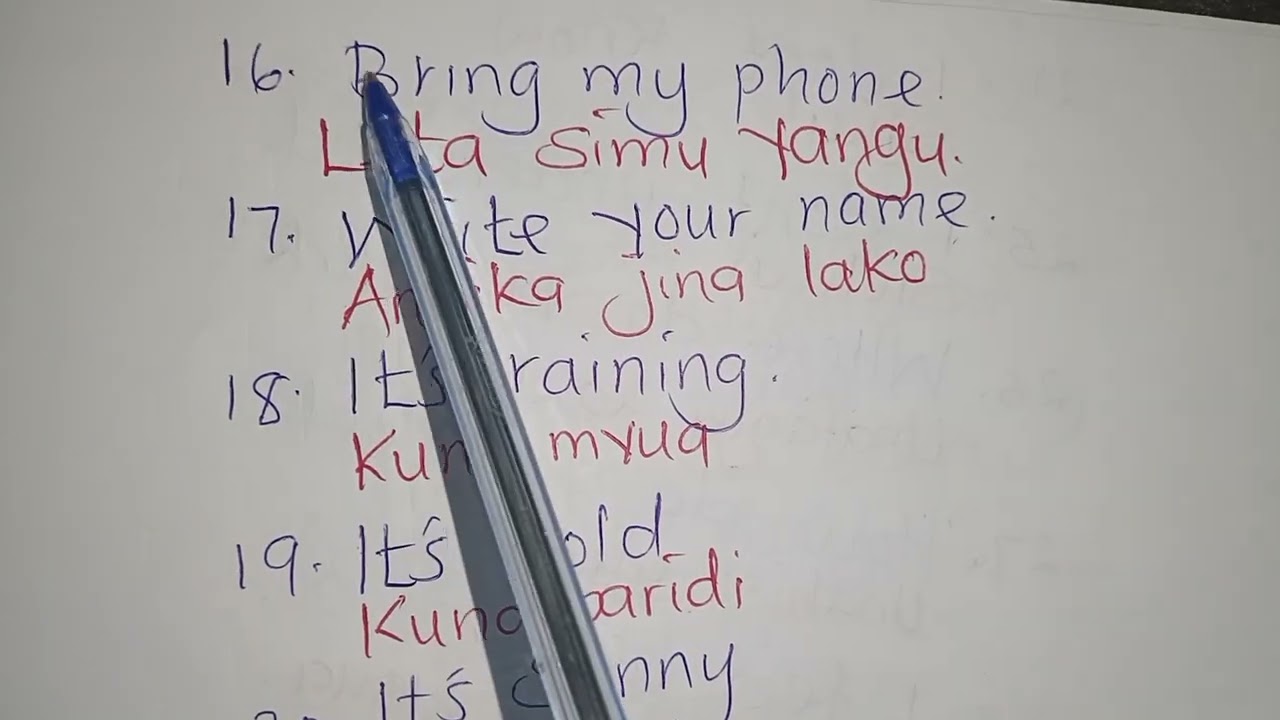 50 Basic Daily Swahili phrases For Beginners