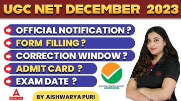 UGC NET Dec 2023 Form Fill Up, Notification | UGC NET Exam Date 2023 | Complete Information