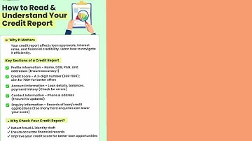"How to Read Your Credit Report | Simple Guide for Beginners"