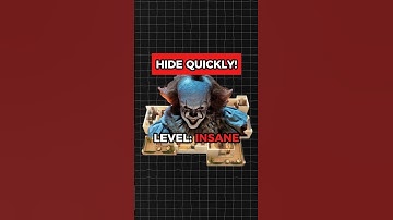 Can You Hide From Pennywise To Survive? #pennywise #hideandseek #shorts