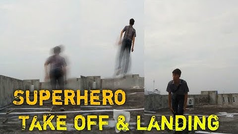 Superhero Take off & Landing ( Before,After effect )
