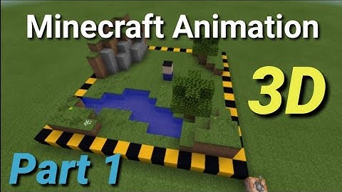 Minecraft 3D Animation (command block creation) part 1