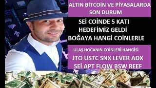 BİTCOİN VE ALTCOİNLERDE SON DURUM JTO USTC SNX LEVER ADX SEİ APT FLOW BSW REEF