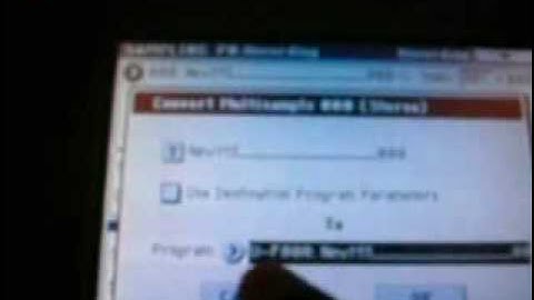 Loading samples in korg m3