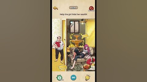 Nightmare Puzzle: The Unknown - Level 61 - Help the girl hide her wealth.
