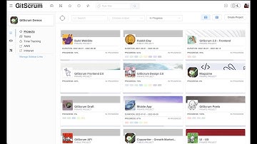 [GitScrum] Creating a new project and tasks for building a website