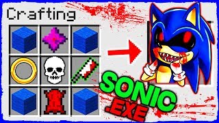 Minecraft SONIC - How to Summon SONIC.EXE in Crafting Table!
