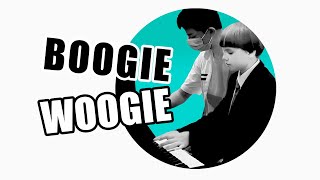 Boogie - Woogie, public piano. Olivier \& Cole Lam, first meeting and jam session ever!!!