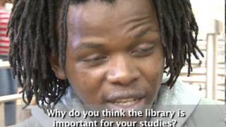 Why do you think the  library is important for  your studies