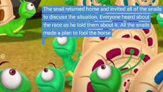 The Horse and The Snail | Funny Short Story For Kids Cartoon Cave Tv