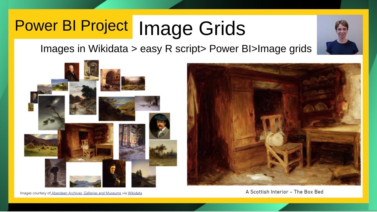 How To Create Interactive Image Grids In Power BI Using Wikidata (Interactive Art Gallery)