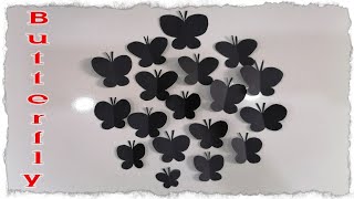 طريقة صنع فراشة من الورق في دقيقتين Diy Paper Butterflies