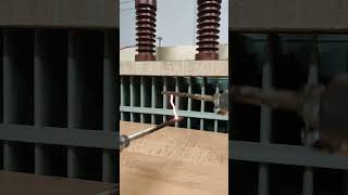 High Voltage Arc Discharge - 20Kv 100Ma 50Hz #Shorts #Highvoltage #Shortcircuit