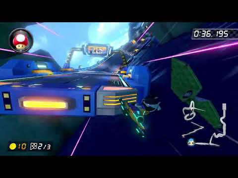 Big Blue [200cc] - 1:00.001 - FA (Mario Kart 8 Deluxe World Record)