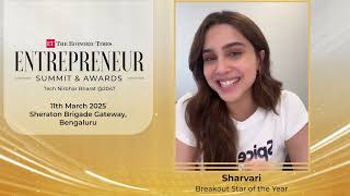 Sharvari at ET Entrepreneur Summit | Breakout Star of the Year 2024 🌟🔥