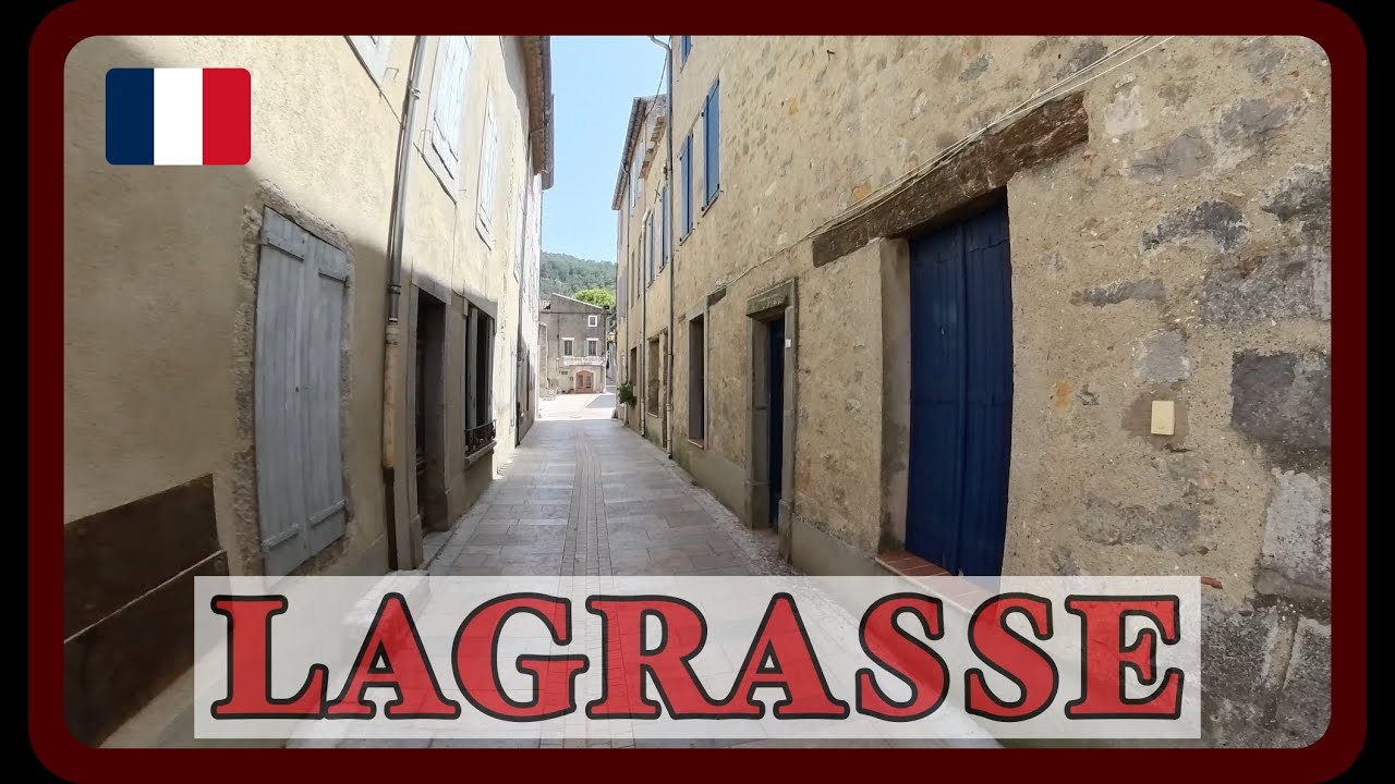 Lagrasse 🇨🇵 walking tour UHD 60 fps - South of France Visite à pied de Lagrasse 🇨🇵 Sud de la France