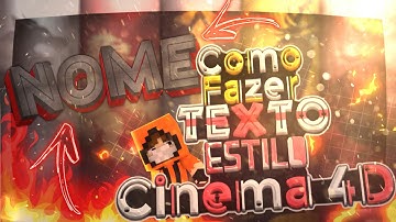 Como Fazer Texto Estilo Cinema 4D Pelo Android! (PixelLab)