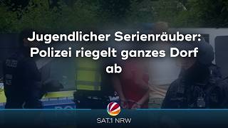 Jugendlicher Serienräuber: Polizei riegelt ganzes Dorf ab